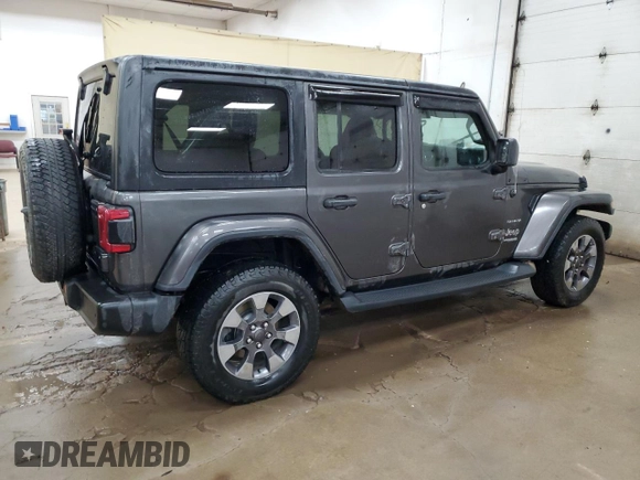 2019 Jeep Wrangler Unlimited Sahara with VIN 1C4HJXEG1KW541377, listed as a Copart auction lot 53295615 with 91,255 mi miles and Clean title. Bid and sale history available at DreamBid. Image 3.