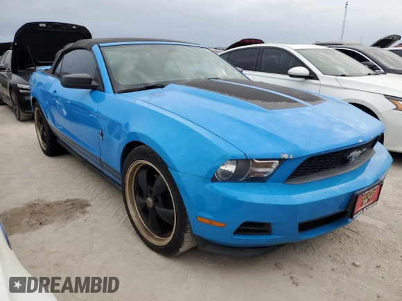 2011 Ford Mustang V6 with VIN 1ZVBP8EM0B5126716, listed as a Copart auction lot 76779624 with Not provided miles and Non repairable. Bid and sale history available at DreamBid. Image 4.