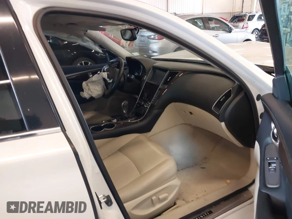 2015 Infiniti Q50 Premium with VIN JN1BV7APXFM353042, listed as a IAAI auction lot 42327460 with 108,497 mi miles and . Bid and sale history available at DreamBid. Image 5.