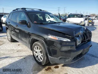 2016 Jeep Cherokee Sport with VIN 1C4PJMABXGW290175, listed as a Copart auction lot 45765355 with 206,146 mi miles and Salvage Title. Bid and sale history available at carsss.com. Image 4.