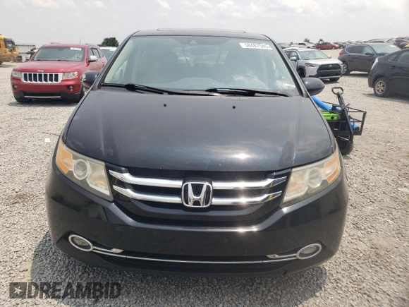 2014 Honda Odyssey EX-L with VIN 5FNRL5H6XEB072305, listed as a Copart auction lot 58487545 with 152,933 mi miles and Salvage title. Bid and sale history available at DreamBid. Image 5.