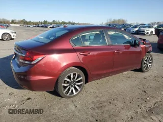 2015 Honda Civic Sedan EX-L with VIN 19XFB2F90FE288494, listed as a Copart auction lot 51296495 with 98,298 mi miles and Salvage Title. Bid and sale history available at carsss.com. Image 3.