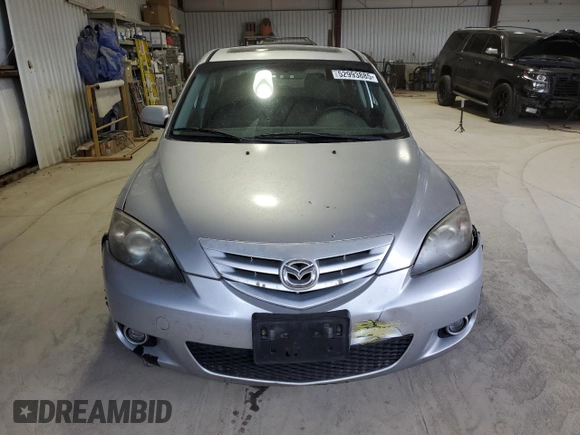 2005 Mazda 3 s with VIN JM1BK143951306838, listed as a Copart auction lot 52993885 with 202,423 mi miles and Salvage Title. Bid and sale history available at carsss.com. Image 5.