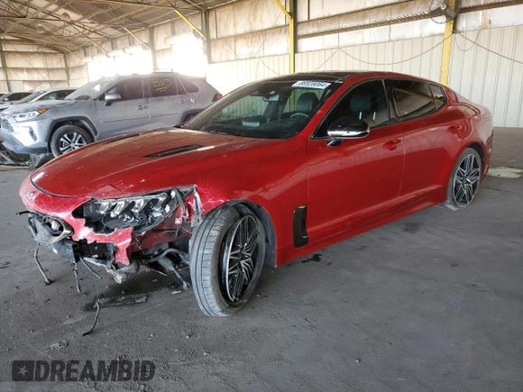 2022 Kia Stinger GT1 with VIN KNAE45LC5N6111464, listed as a Copart auction lot 86928064 with 20,594 mi miles and Salvage Title. Bid and sale history available at DreamBid. Image 1.