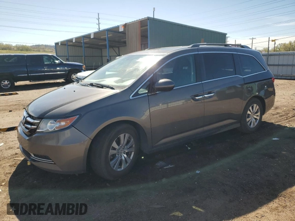 2016 Honda Odyssey EX-L with VIN 5FNRL5H68GB140295, listed as a Copart auction lot 53744385 with 171,985 mi miles and Salvage Title. Bid and sale history available at carsss.com. Image 1.