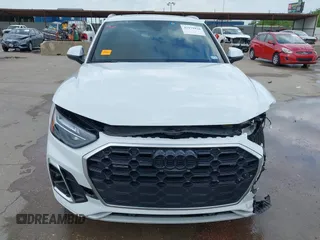2023 Audi Q5 S line Premium Plus with VIN WA1EABFY3P2122520, listed as a IAAI auction lot 42179826 with 23,020 mi miles and . Bid and sale history available at DreamBid. Image 13.