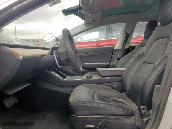 2020 Tesla Model 3 Standard Range Plus with VIN 5YJ3E1EA4LF597794, listed as a Copart auction lot 47782535 with 19,363 mi miles and Salvage Title. Bid and sale history available at carsss.com. Image 7.