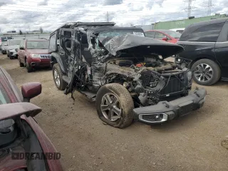2022 Jeep Wrangler Unlimited Sahara Altitude with VIN 1C4HJXEG0NW241043, listed as a Copart auction lot 75556664 with Not provided miles and Salvage title. Bid and sale history available at DreamBid. Image 4.