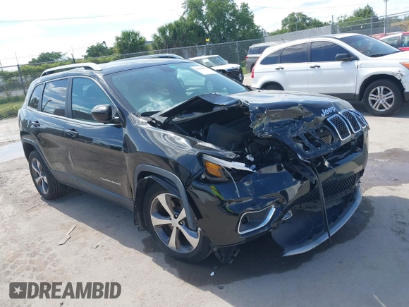 2019 Jeep Cherokee Limited with VIN 1C4PJLDB2KD387798, listed as a IAAI auction lot 39462992 with 20,173 mi miles and . Bid and sale history available at DreamBid. Image 1.