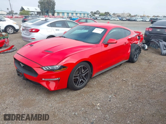 2021 Ford Mustang EcoBoost with VIN 1FA6P8TH0M5115847, listed as a IAAI auction lot 42221654 with 37,048 mi miles and . Bid and sale history available at DreamBid. Image 18.