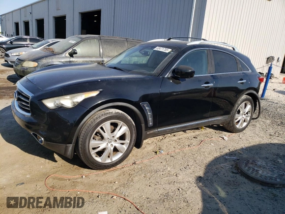 2012 Infiniti FX with VIN JN8AS1MW4CM154991, listed as a Copart auction lot 53471755 with 167,418 mi miles and Salvage title. Bid and sale history available at DreamBid. Image 1.
