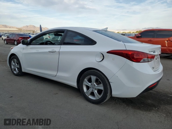 2013 Hyundai Elantra Coupe GS with VIN KMHDH6AE3DU016131, listed as a Copart auction lot 74625614 with 75,332 mi miles and Non Repairable. Bid and sale history available at carsss.com. Image 2.
