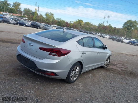 2020 Hyundai Elantra SEL with VIN 5NPD84LF7LH523895, listed as a IAAI auction lot 40605847 with 42,730 mi miles. Bid and sale history available at carsss.com. Image 4.