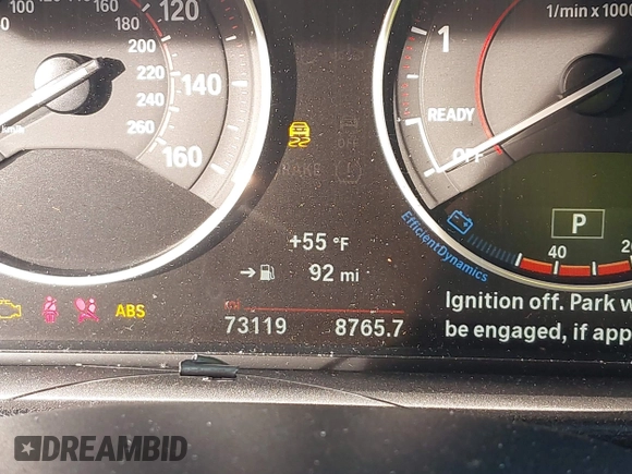 2017 BMW 3 Series 330i with VIN WBA8B9G30HNU53208, listed as a IAAI auction lot 40834514 with 73,119 mi miles. Bid and sale history available at carsss.com. Image 7.