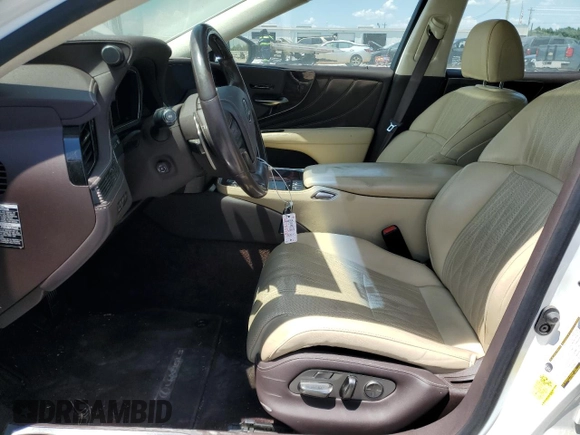 2020 Lexus LS 500 with VIN JTHD51FF1L5012023, listed as a Copart auction lot 61991634 with 128,757 mi miles and Salvage title. Bid and sale history available at DreamBid. Image 7.
