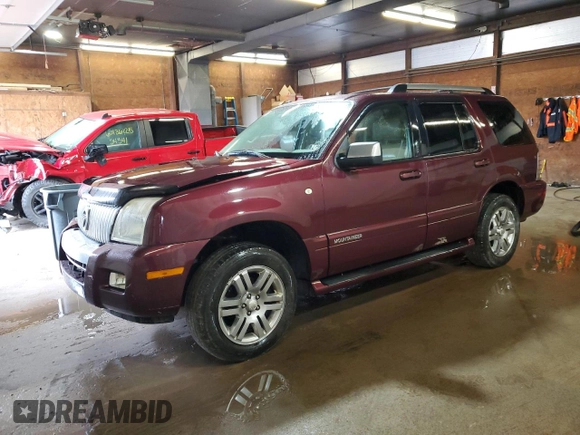 2007 Mercury Mountaineer Premier with VIN 4M2EU48E27UJ03645, listed as a Copart auction lot 60000105 with 225,695 mi miles and Salvage title. Bid and sale history available at DreamBid. Image 1.