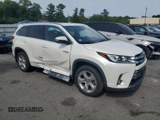 2019 Toyota Highlander Hybrid Limited with VIN 5TDDGRFH0KS078518, listed as a Copart auction lot 60562235 with 132,425 mi miles and Salvage title. Bid and sale history available at DreamBid. Image 4.