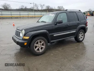 2005 Jeep Liberty Limited with VIN 1J4GK58K95W652061, listed as a Copart auction lot 43195585 with 150,181 mi miles and Salvage Title. Bid and sale history available at carsss.com. Image 1.
