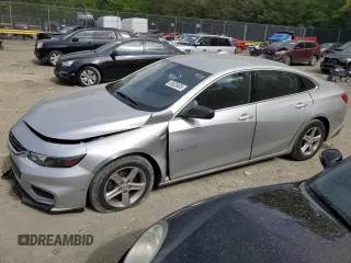 2017 Chevrolet Malibu LS with VIN 1G1ZB5ST8HF288034, listed as a Copart auction lot 55025405 with 104,716 mi miles and Salvage Title. Bid and sale history available at DreamBid. Image 1.