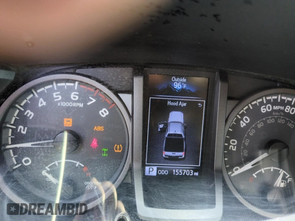 2017 Toyota Tacoma SR5 with VIN 3TMCZ5ANXHM066705, listed as a Copart auction lot 60560425 with 155,703 mi miles and Salvage title. Bid and sale history available at DreamBid. Image 9.