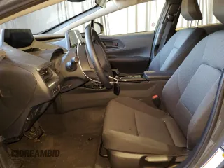 2023 Toyota Prius LE with VIN JTDACAAU5P3004847, listed as a Copart auction lot 59638714 with 0 mi miles and Salvage Title. Bid and sale history available at carsss.com. Image 7.