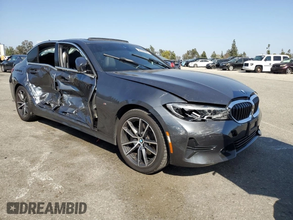 2021 BMW 3 Series 330i with VIN 3MW5R1J06M8C07274, listed as a Copart auction lot 58396505 with Not provided miles and Salvage title. Bid and sale history available at DreamBid. Image 4.