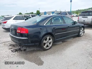 2007 Audi A8 with VIN WAULV44E67N025734, listed as a IAAI auction lot 42350656 with 202,199 mi miles and . Bid and sale history available at DreamBid. Image 4.
