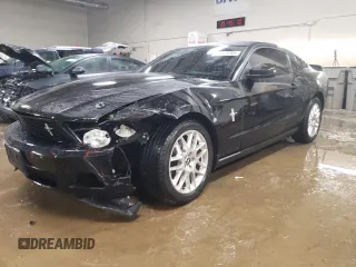 2012 Ford Mustang V6 Premium with VIN 1ZVBP8AM2C5221267, listed as a Copart auction lot 46583785 with 104,654 mi miles and Salvage Title. Bid and sale history available at carsss.com. Image 1.