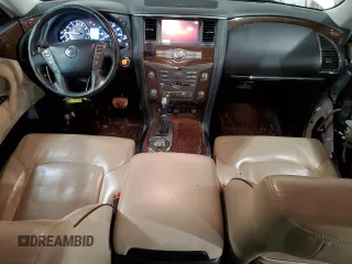 2017 Nissan Armada Platinum with VIN JN8AY2NE1H9707911, listed as a Copart auction lot 46830905 with 131,594 mi miles and Salvage Title. Bid and sale history available at carsss.com. Image 8.