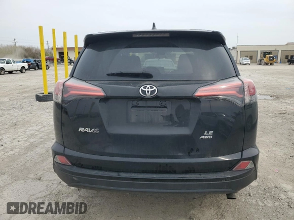 2018 Toyota RAV4 LE with VIN 2T3BFREV9JW709829, listed as a Copart auction lot 52767045 with 137,988 mi miles and Salvage Title. Bid and sale history available at DreamBid. Image 6.