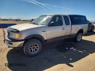 1997 Ford F-150 XL with VIN 1FTDX1860VKD65284, listed as a Copart auction lot 50093235 with 168,457 mi miles and Clean title. Bid and sale history available at DreamBid. Image 1.