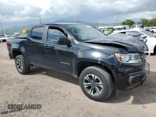2021 Chevrolet Colorado 2WD Z71 with VIN 1GCGSDEN2M1280928, listed as a Copart auction lot 54603665 with 26,278 mi miles and Salvage title. Bid and sale history available at DreamBid. Image 4.