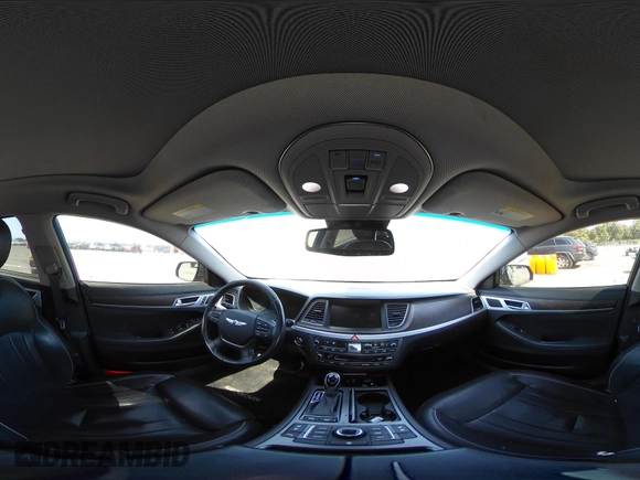 2015 Hyundai Genesis 5.0L with VIN KMHGN4JF4FU024633, listed as a IAAI auction lot 42187544 with 185,178 mi miles. Bid and sale history available at carsss.com. Image 19.