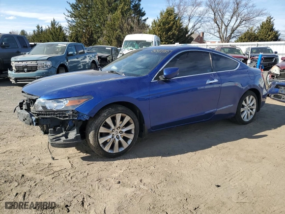 2008 Honda Accord Cpe EX-L with VIN 1HGCS22858A004140, listed as a Copart auction lot 50417185 with 216,521 mi miles and Salvage Title. Bid and sale history available at carsss.com. Image 1.