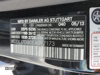 2014 Mercedes-Benz CLS-Class CLS 550 with VIN WDDLJ7DB0EA097173, listed as a Copart auction lot 49833315 with 66,237 mi miles and Salvage Title. Bid and sale history available at carsss.com. Image 14.