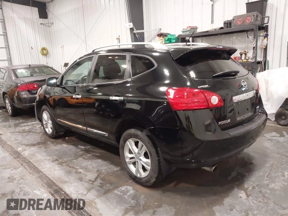 2013 Nissan Rogue S with VIN JN8AS5MV1DW135156, listed as a IAAI auction lot 41946360 with 122,952 mi miles and . Bid and sale history available at DreamBid. Image 3.