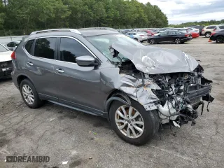 2019 Nissan Rogue SV with VIN KNMAT2MT0KP552619, listed as a Copart auction lot 70451874 with 45,554 mi miles and Salvage Title. Bid and sale history available at carsss.com. Image 4.