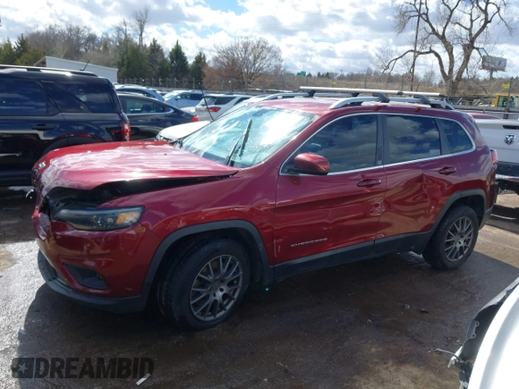 2020 Jeep Cherokee Altitude with VIN 1C4PJLLB3LD615567, listed as a IAAI auction lot 41716186 with 192,523 mi miles and . Bid and sale history available at carsss.com. Image 14.