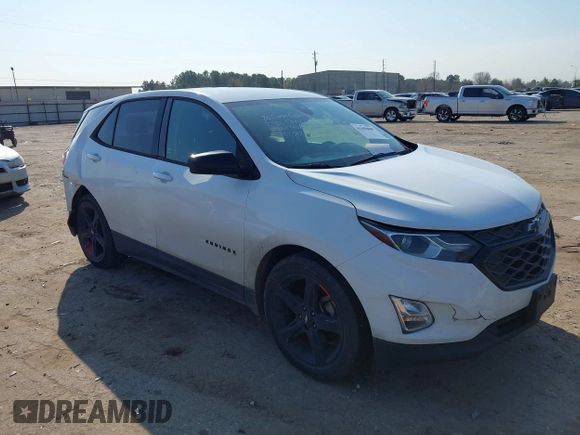 2020 Chevrolet Equinox LT with VIN 2GNAXLEX1L6103082, listed as a IAAI auction lot 41698089 with 91,582 mi miles. Bid and sale history available at carsss.com. Image 1.