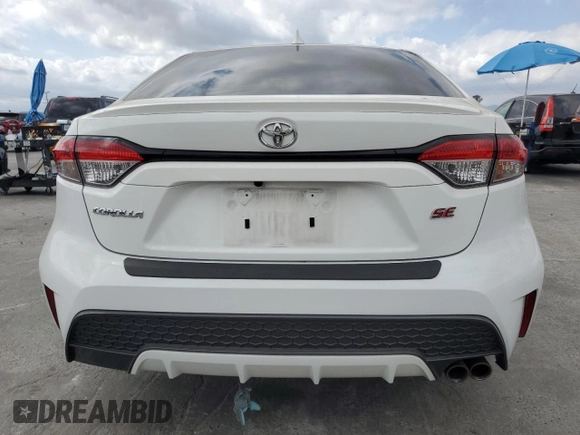 2020 Toyota Corolla SE with VIN 5YFS4RCE7LP027778, listed as a Copart auction lot 54358585 with 63,164 mi miles and Salvage Title. Bid and sale history available at carsss.com. Image 6.