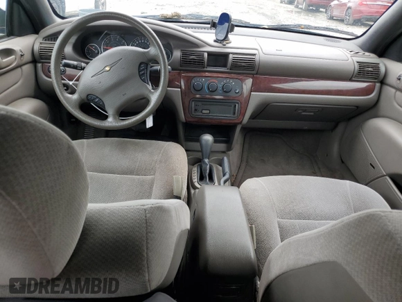 2001 Chrysler Sebring with VIN 1C3EL45U11N706855, listed as a Copart auction lot 62395804 with 78,725 mi miles and Non Repairable. Bid and sale history available at DreamBid. Image 8.