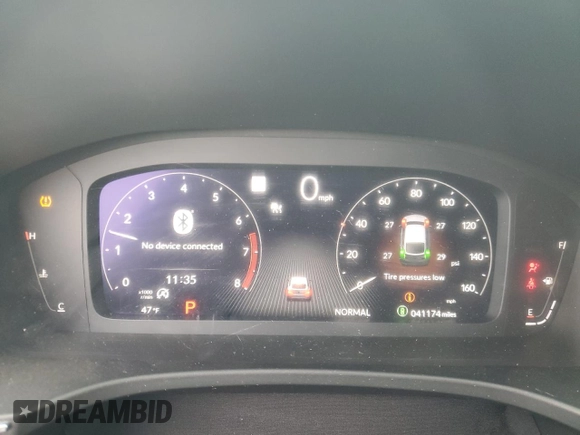 2023 Acura Integra with VIN 19UDE4H24PA010858, listed as a Copart auction lot 42124435 with 41,174 mi miles and Salvage Title. Bid and sale history available at DreamBid. Image 9.