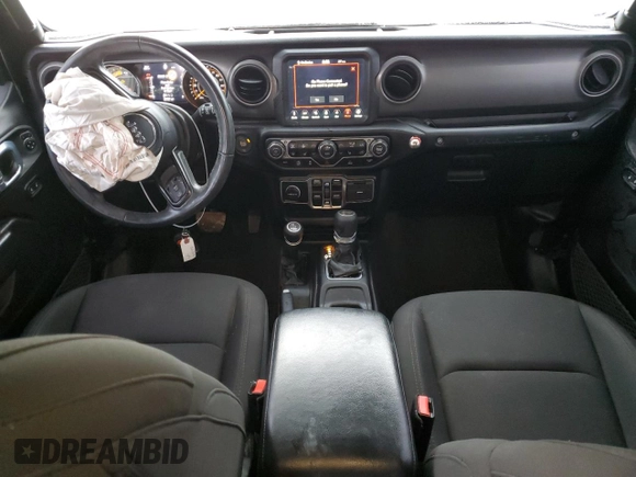 2021 Jeep Wrangler Unlimited Willys with VIN 1C4HJXDM6MW823301, listed as a Copart auction lot 43021265 with 59,707 mi miles and Salvage Title. Bid and sale history available at DreamBid. Image 8.