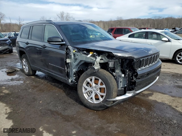 2022 Jeep Grand Cherokee L Limited with VIN 1C4RJJBG7N8608577, listed as a Copart auction lot 46044615 with 26,185 mi miles and Salvage Title. Bid and sale history available at carsss.com. Image 4.