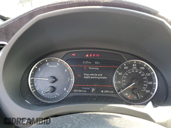 2019 Infiniti QX50 Essential with VIN 3PCAJ5M39KF102680, listed as a Copart auction lot 53104035 with 55,144 mi miles and Salvage Title. Bid and sale history available at DreamBid. Image 9.
