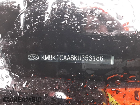 2019 Hyundai Kona SE with VIN KM8K1CAA8KU353186, listed as a Copart auction lot 68213852 with 65,442 mi miles. Bid and sale history available at carsss.com. Image 15.