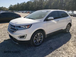 2017 Ford Edge Titanium with VIN 2FMPK4K88HBC47677, listed as a Copart auction lot 50040085 with 37,522 mi miles and Salvage Title. Bid and sale history available at carsss.com. Image 1.