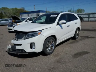 2014 Kia Sorento SX z VIN 5XYKWDA78EG450815, wystawiony jako Copart lot #55925905 z przebiegiem 134 091 mil mil oraz Szkody całkowita. Historia ofert i sprzedaży dostępna na DreamBid. Obrazek 1.