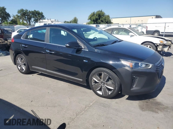 2017 Hyundai Ioniq Limited with VIN KMHC85LC9HU039811, listed as a Copart auction lot 62559315 with 160,552 mi miles and Clean title. Bid and sale history available at DreamBid. Image 4.