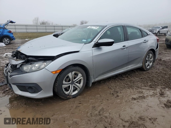 2017 Honda Civic Sedan LX with VIN 19XFC2F6XHE021434, listed as a Copart auction lot 46477715 with 119,343 mi miles and Salvage Title. Bid and sale history available at carsss.com. Image 1.